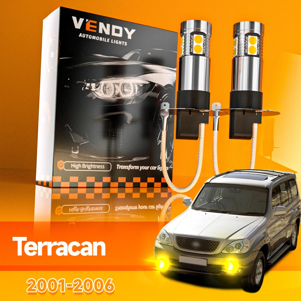 2 uds para Hyundai Terracan 2001-2006 luz antiniebla LED 2002 2003 2004 2005 accesorios Canbus
