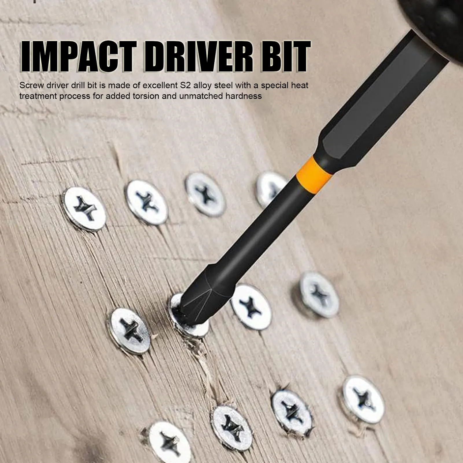 Magnetic Screwdriver Bit Set Hex Shank Impact Screw Driver Drill Bits H1.5‑H6 Metric Magnetic Screwdriver Drill Bit Set