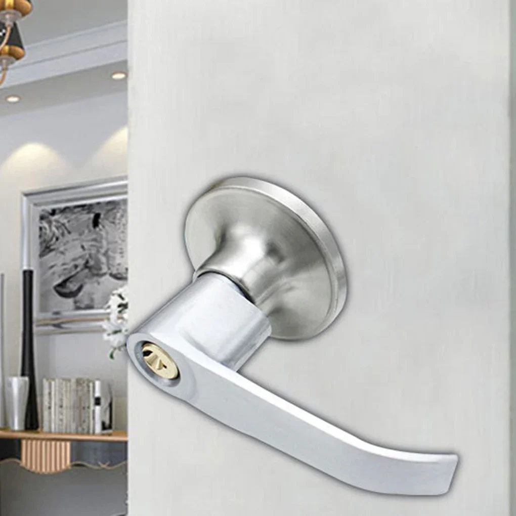 Door Handle Lock Round Entry Security Privacy Sliding Front Doors Entrance Keyed Locks for Bedroom Living Room Household
