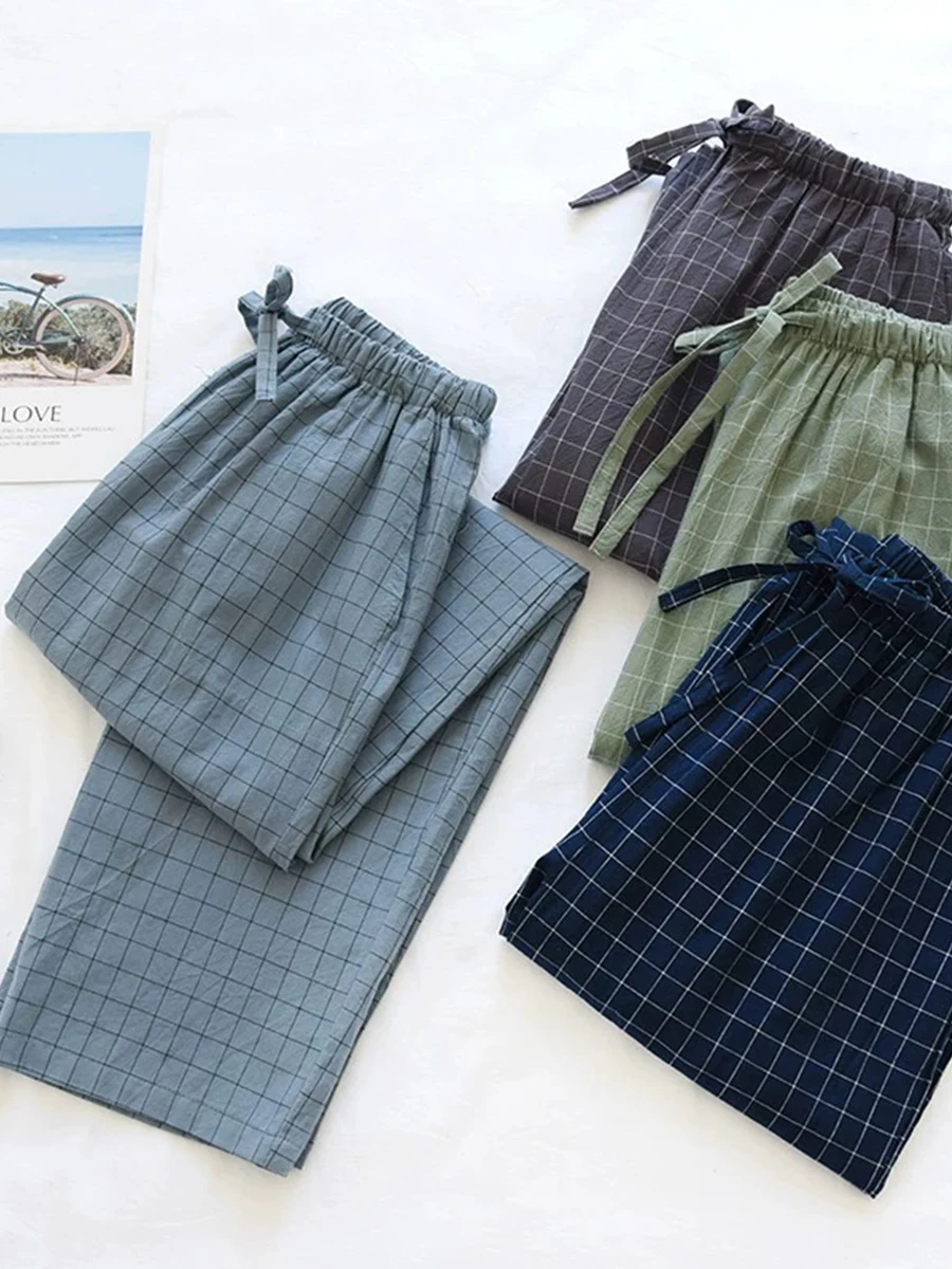 Loose Pajama Pants Men's Trousers Men's Spring and Autumn Loose Large Size Simple Casual Straight Home Pants