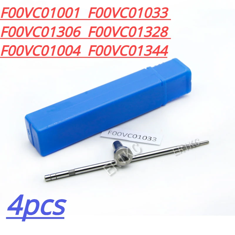 

ERIKC 4PCS F00VC01001 F00VC01033 F00VC01306 Diesel INJECTOR Control Valve F00VC01328 F00VC01004 F00VC01344 FOR BOSCH Sprayer