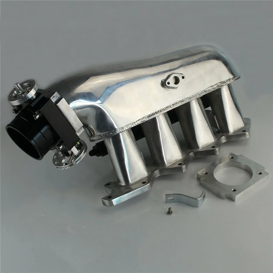 Racing Throttle Body Fuel Rail Intake Manifold Kit For Lancer 4G63 EVO 4-9