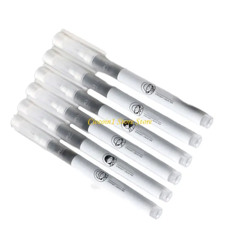 

A3PC 6 Pcs Gel Pen Neutral Pen Black Gel Pen Set Quick-Drying Writing Pen
