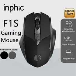 Inphic Mouse Wireless ricaricabile ergonomico Bluetooth 5.0 2.4G Mouse Office Mute Mouse per MacBook Tablet laptop Computer PC