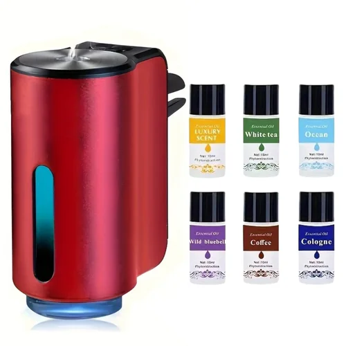 Imagen 2 del producto Ambientador para coche, tres intensidades ajustables, difusor de aroma para coche, fragancia de perfume ambientador portátil
