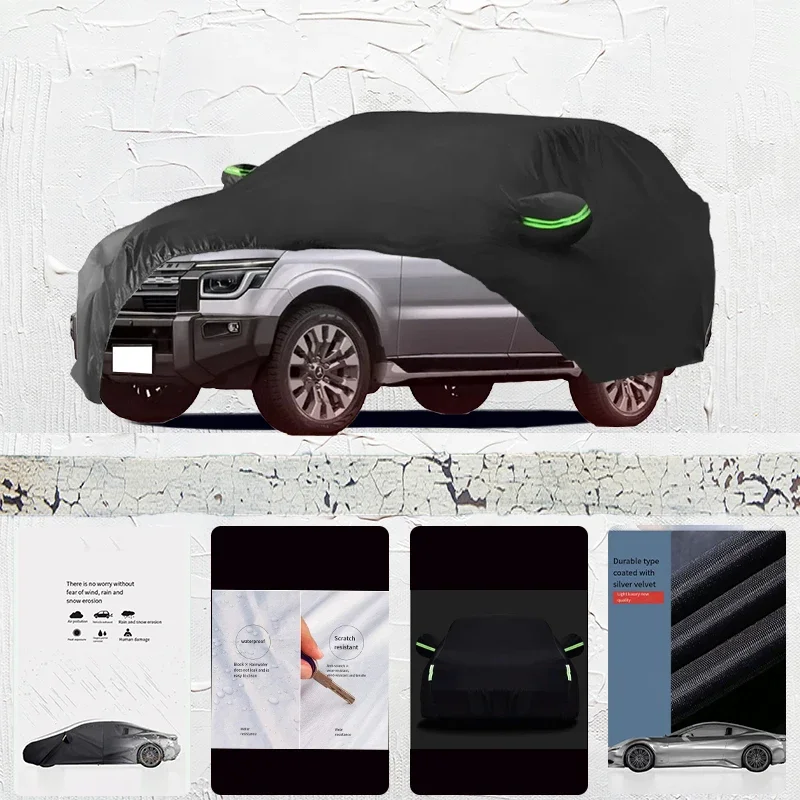 

For Mitsubishi Pajero Anti-UV Sun Shade Rain Snow Resistant Dustproof Black cover Car umbrella Full Car Cover Outdoor Protection