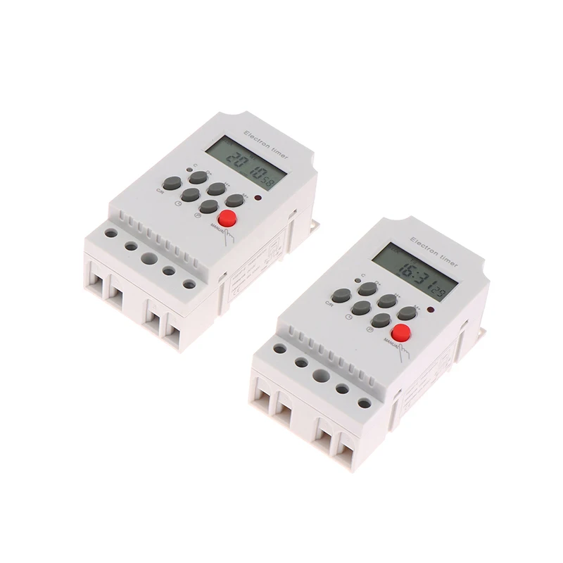 Din Rail Digital Weekly Timer DC 12V 24V Input Programmable Relay Clock Control 24hrs Mini Timer Switch Time Relay