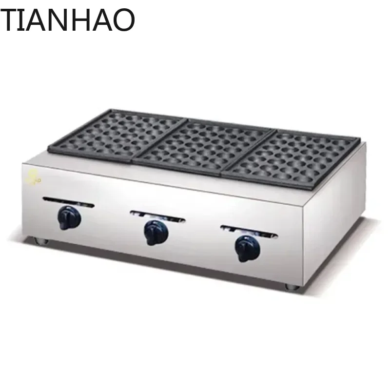

Non-Stick Octopus Balls Waffle Balls Taiya Baked 18 Hole Cooking Commercial Gas Grill