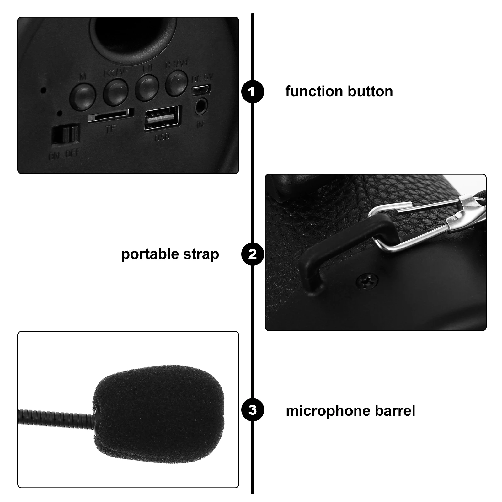 

Wireless Speaker Portable Outdoor Loudspeaker Megaphone Stereo Sound Voice Box Multi functional Speakers for Camping
