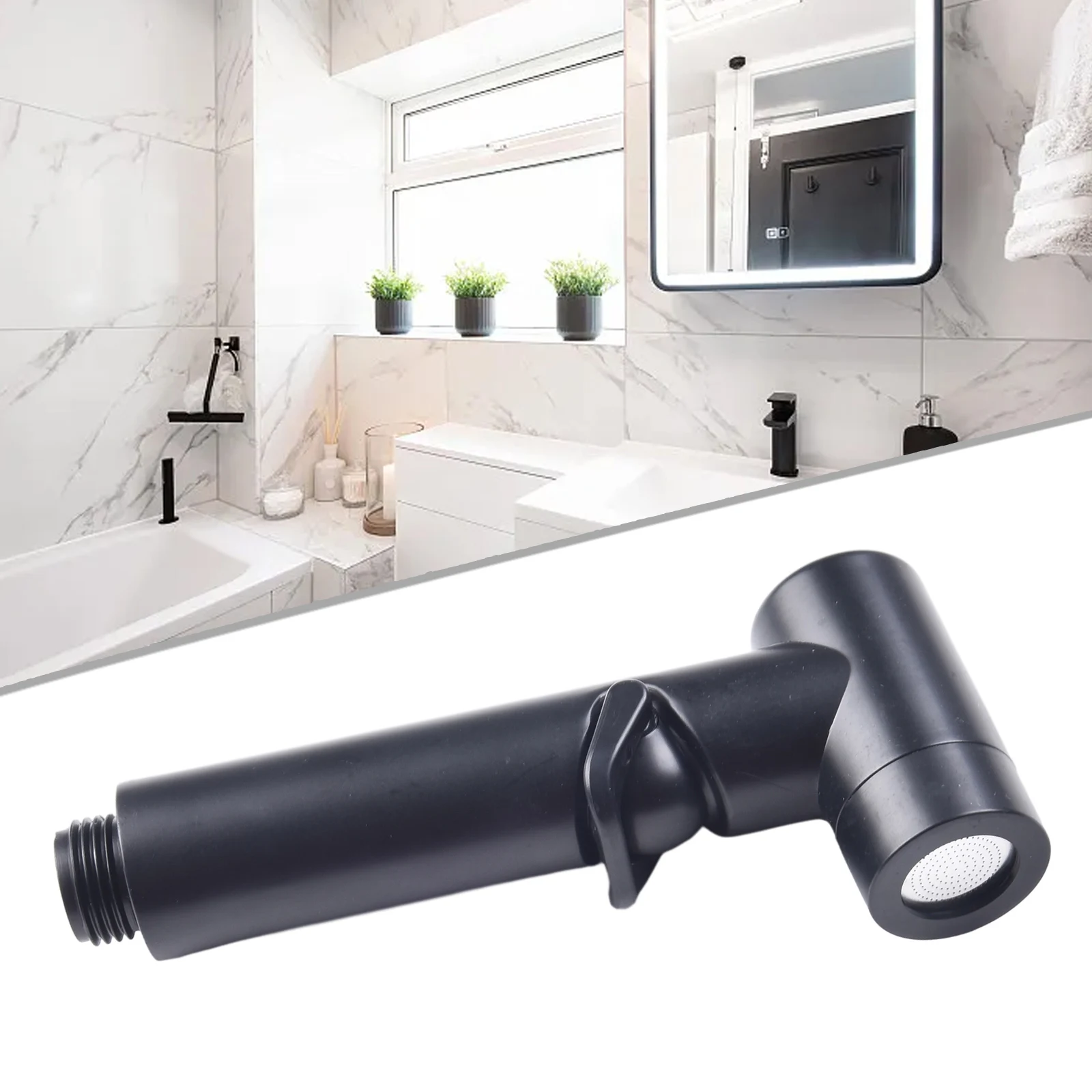 

ABS Spray Shower Head Handheld Toilet Bidet Douche Duarble Bathroom Sprayer Easy To Handle Handheld Toilet Bidet