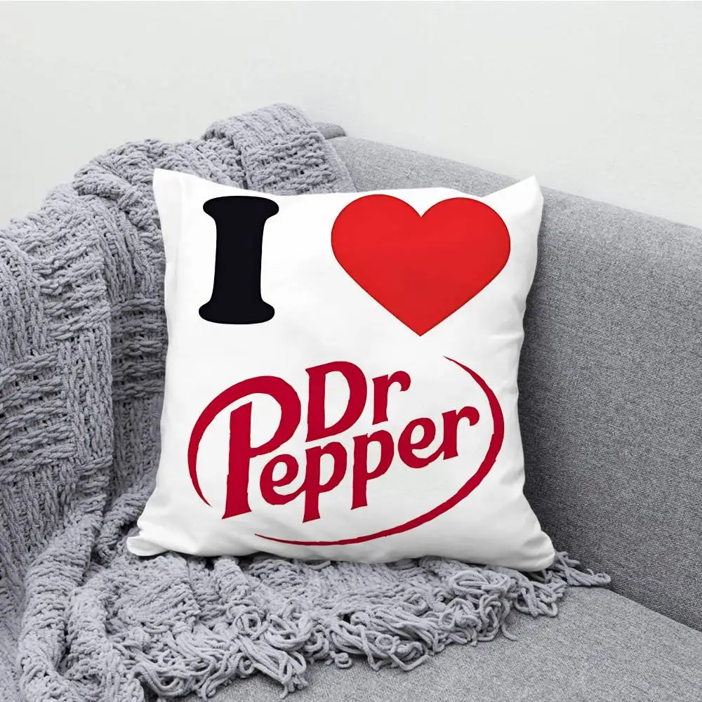Fashion Drink Dr P-PepperS Pillow Case For Sofa Decor Car Office Room Printing Cushion Cover Decorations and Protector