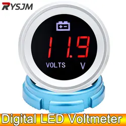 AD Universal Voltmeter 12V Waterproof LED Digital Display Panel Volt Voltage Meter Motor Accessories for Boat Car Motorcycle