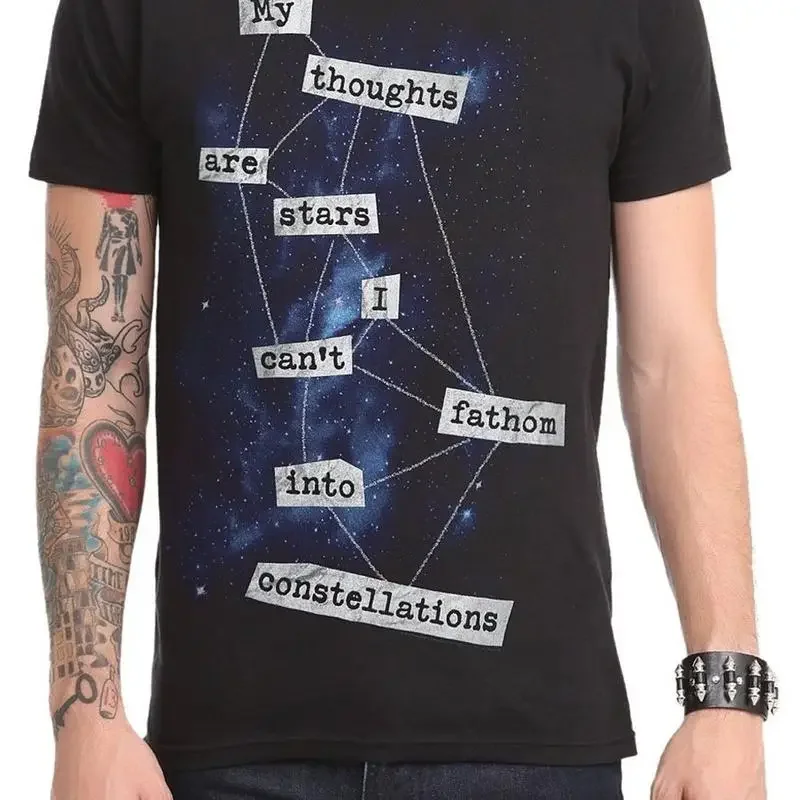 Official John Green The Fault In Our Stars Thoughts Are Stars Adult T-Shirt