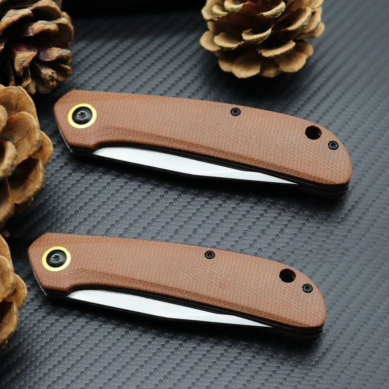 

D2 Blade Folding Pocket Outdoor Camping Hiking Survival Knife Tactical Portable Utility Fruit Self-defense Knives EDC Tools