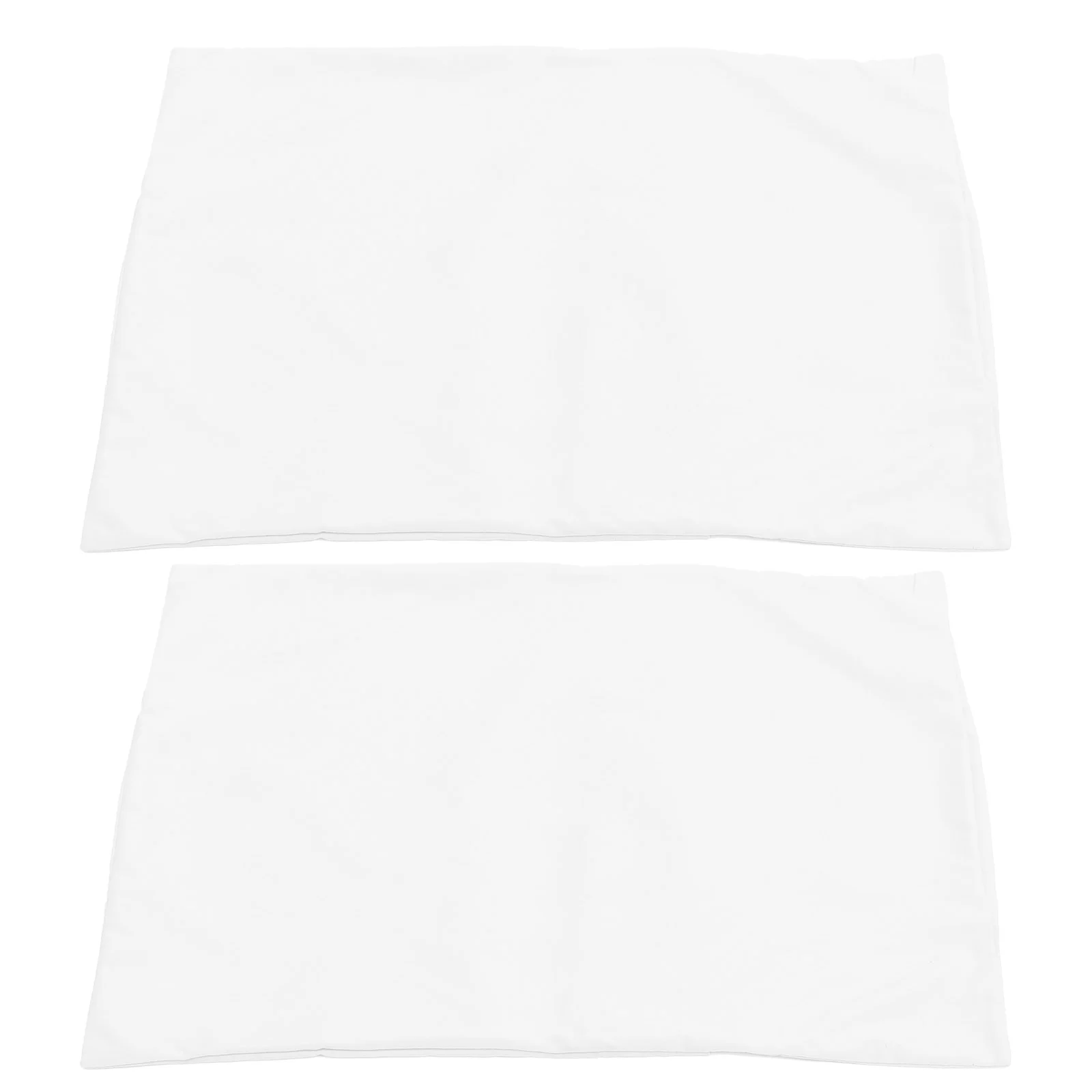 2 Pcs Microfiber Carded Pillow Travel Envelope Solid Color Children's Cases Pack White Pillowcase Cover for Toddler Polyester