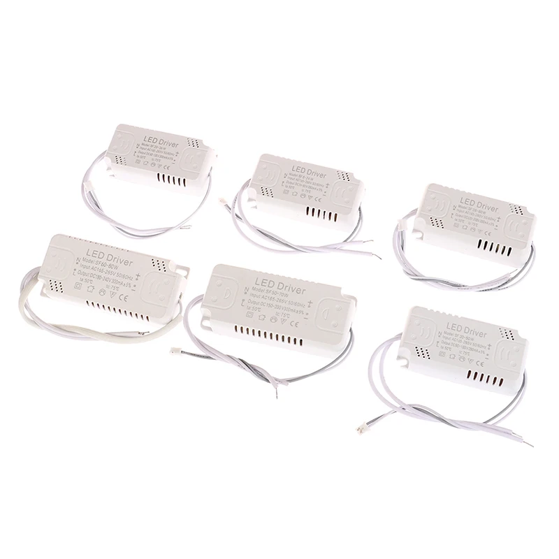 Fuente de alimentación LED, iluminación para controlador de luz Led, tablero de 300mA, 8-24W 20-36W 30-50W 36-60W 50-70W 60-80W