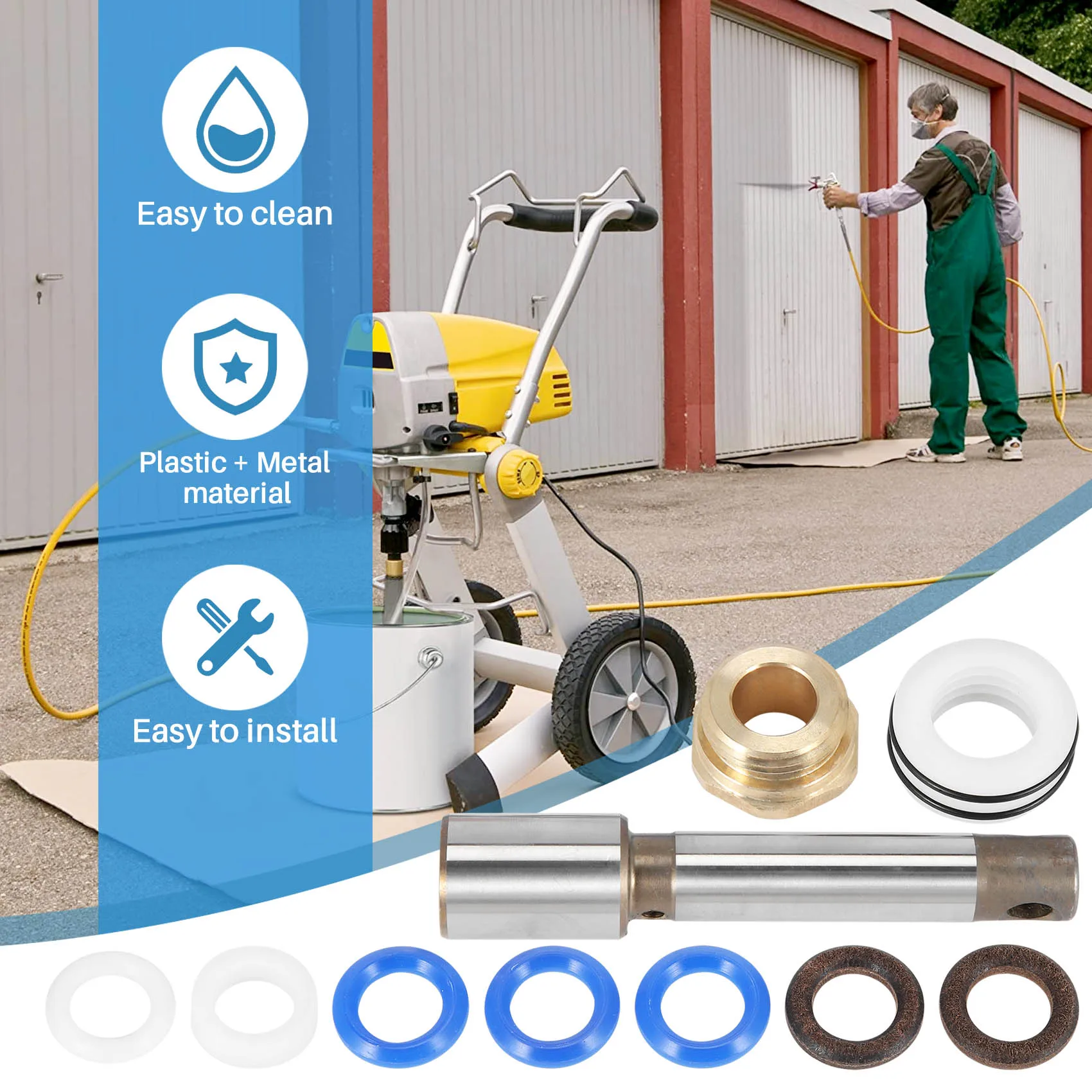 Delighted- Airless Wa Pro 119 Sprayer Pump Repair Kit 759365 Spare Part of Airlessco Pump Repair Kit Seal Piston Rod