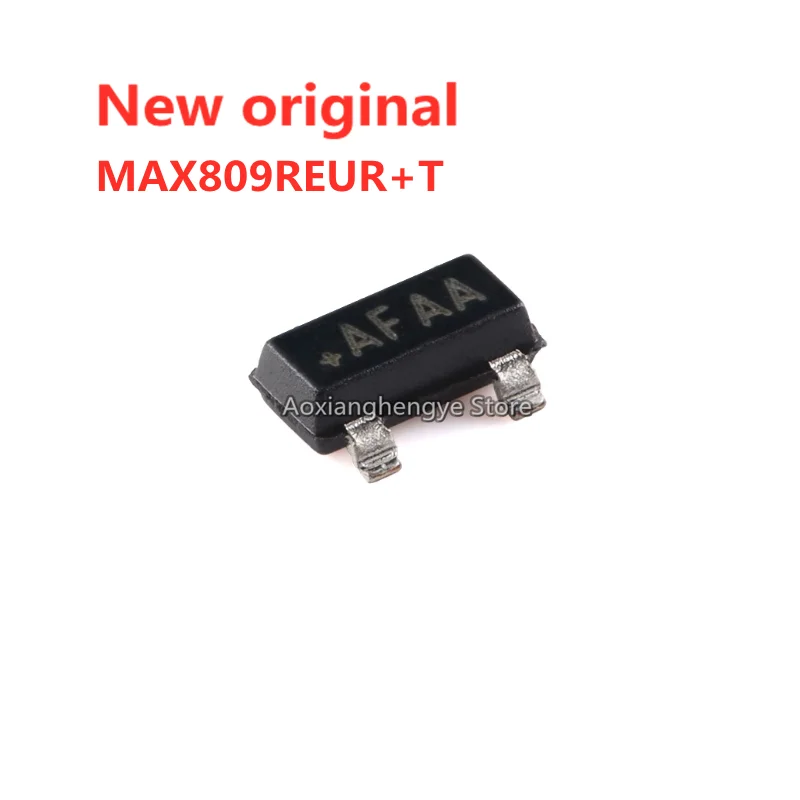 10PCS MAX809REUR+T MAX809REUR AFAA SOT23-3 Microprocessor reset circuit chip New original