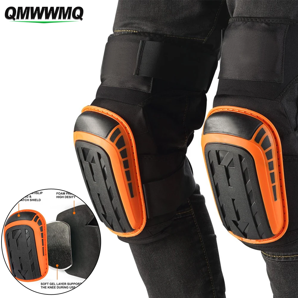 Knee Pads for Work,Construction,Flooring,Gardening,Cleaning,with Double Gel,Thick Foam Cushion &Strong Adjustable Non-Slip Strap