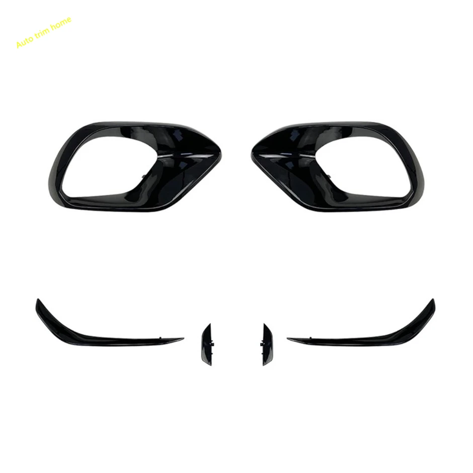 

Front Fog Lights Frame / Head Hood Under Bumper Decoral Strips Cover Trim For Mercedes Benz CLA45 AMG C118 2020 2021 Accessories
