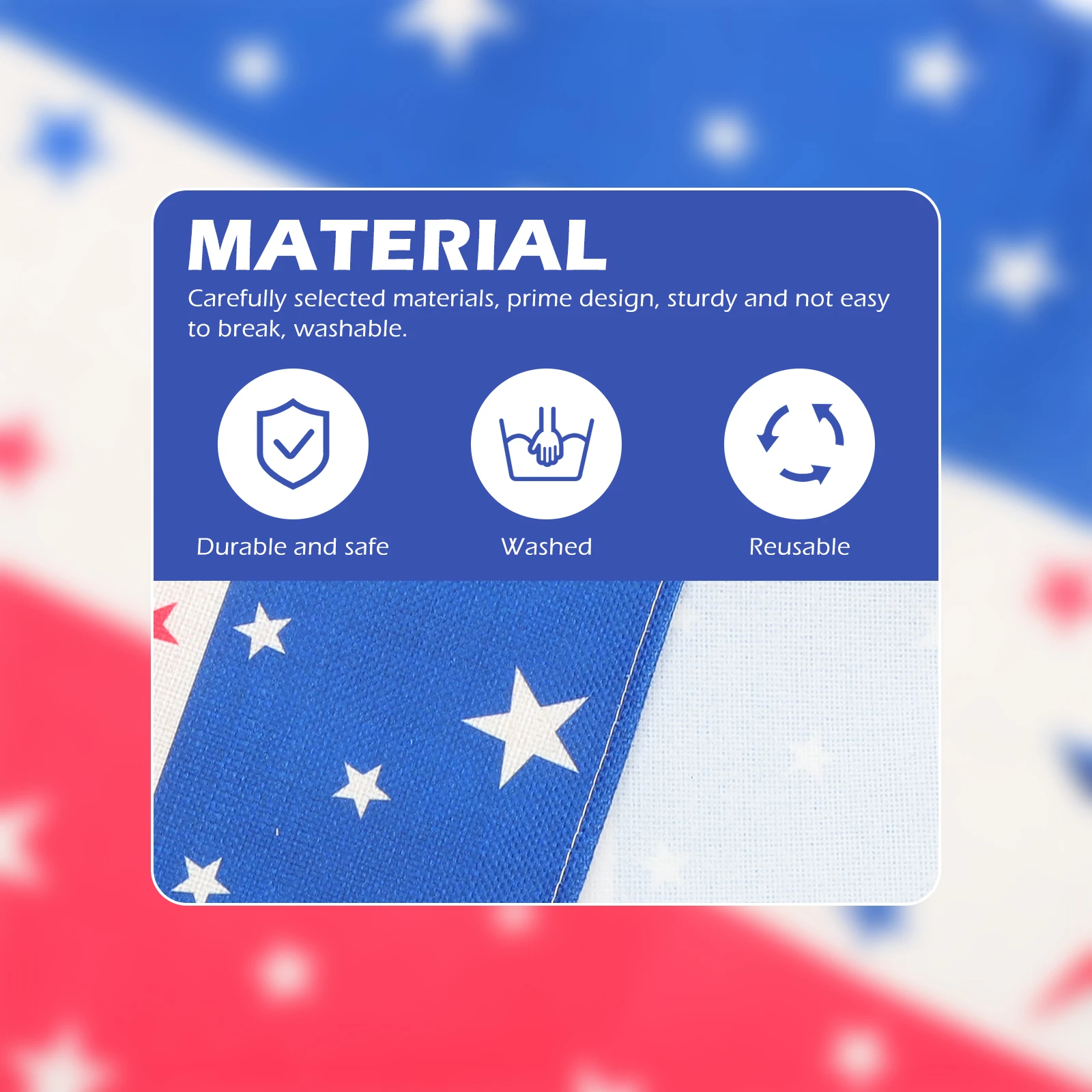 

American Flag Table Runner Reusable Waterproof Non-Slip Independence Day Party Table Cover Holiday Supplies Party Tablecloth