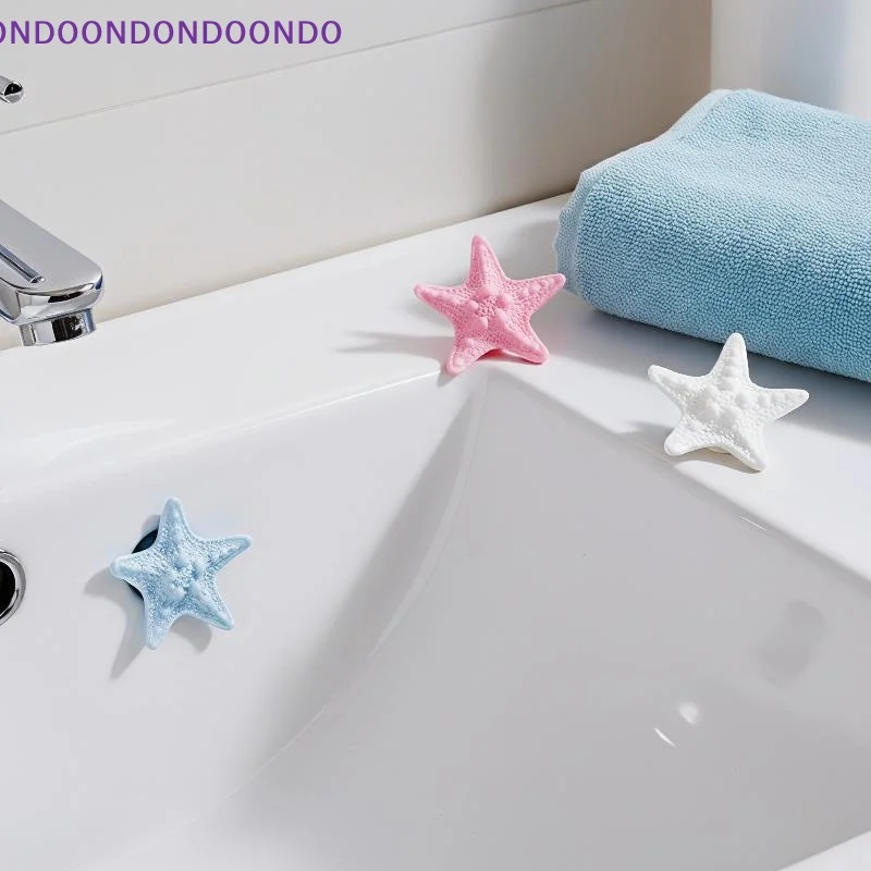 2Pcs Airtight Starfish Shape Sink Overflow Cover Drain Plug Prevents Spills Odors Seals Bathtub Shower Basin Holes
