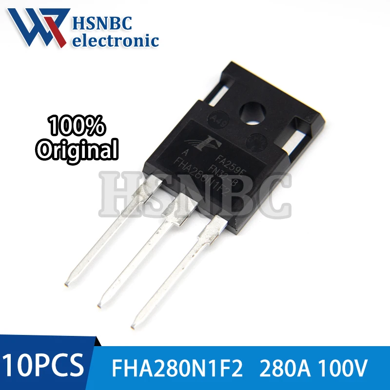 10PCS FHA280N1F2A 280N1F2 FHA280N1F2 TO-247 280A 100V N-channel Power MOSFET Transistor 100% New Original