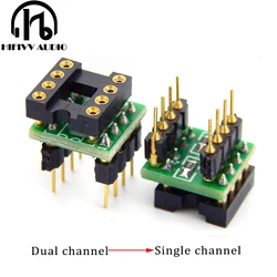 DIP8 dual op amp conversion Single Operational amplifier DIY board Gold-plated welding IC chip transformation board