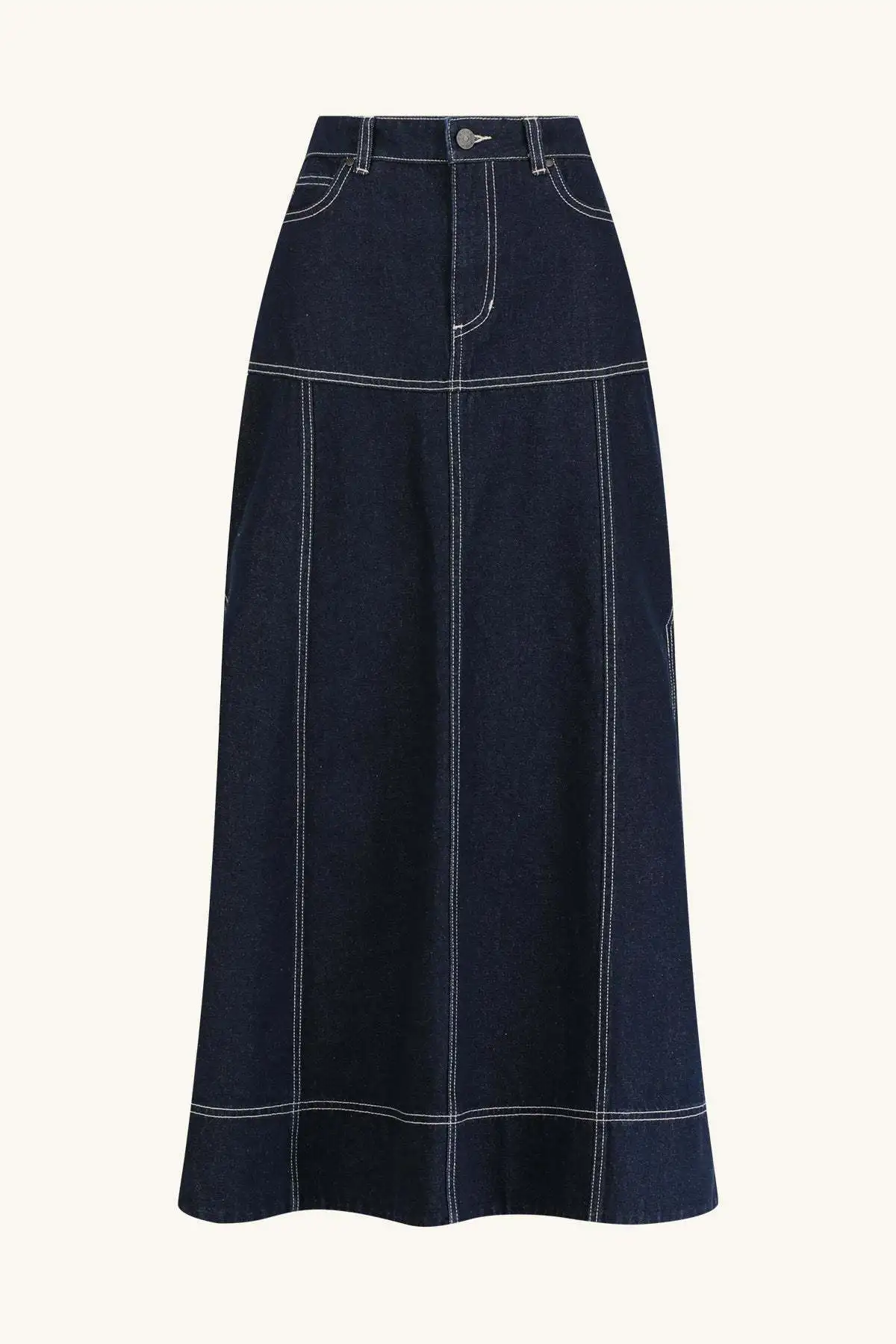 2025  foreign trade women's clothing casual pocket short-sleeved shirt split skirt denim two-piece set 5-031101