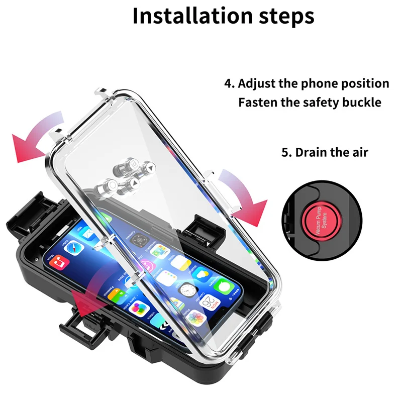 30M Waterproof Diving Case for iPhone, Professional Underwater Photography Protective Shell, IPX8 Waterproof,Military - Grade