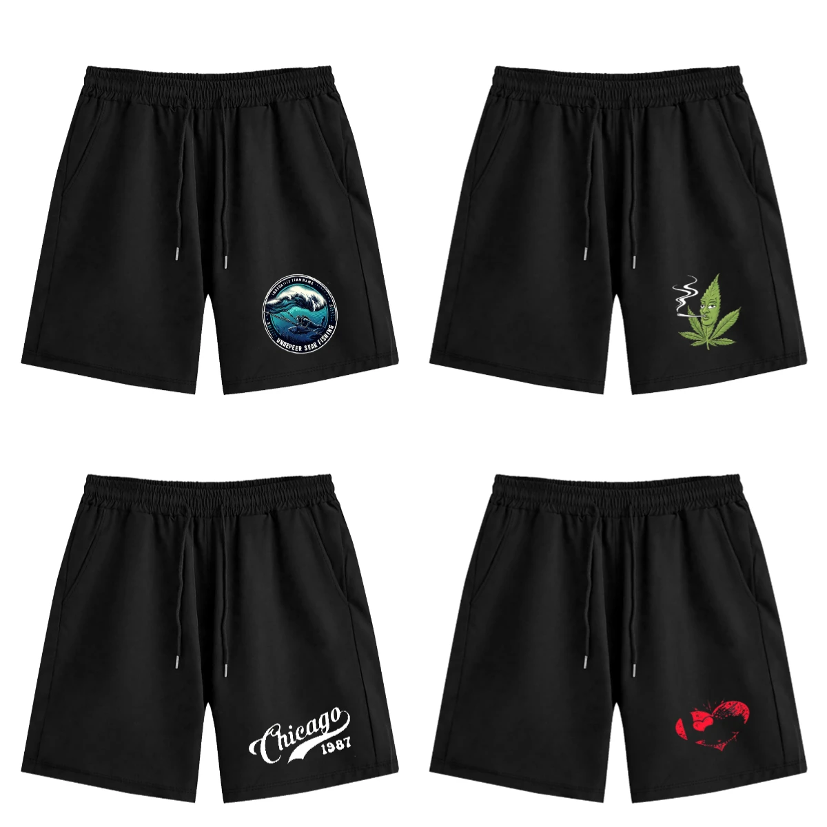 

Новинка лета 2024, мужские шорты с принтом, летние быстросохнущие удобные фантастические повседневные шорты для бега по бокам, баскетбола, тренировок в тренажерном зале