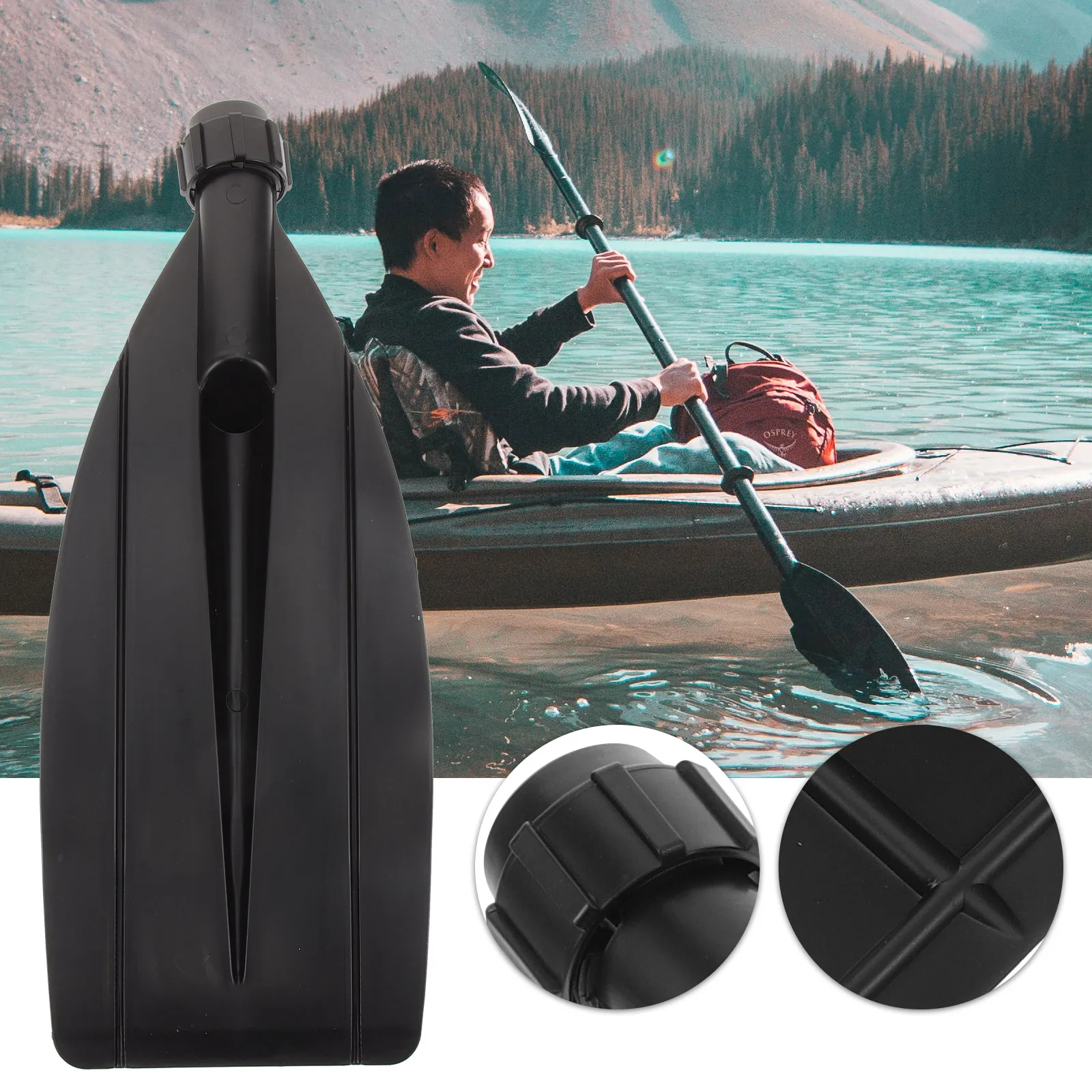 

Kayak Paddle Inflatable Kayak Rubber Boat Detachable Paddle Thickened Enlarged Paddle Paddling Detachable Paddle Plastic Shaft