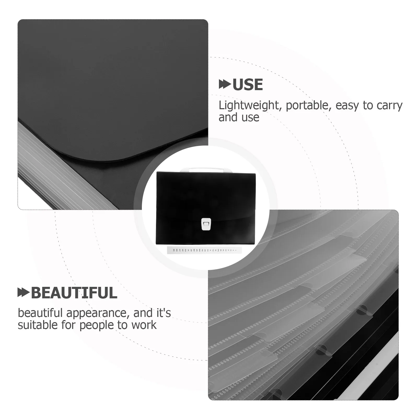 

Expanding Folder Storage Bag Accordion Organizer Plastic Document Folder Lightweight Multi Pocket File Holder For A4 Checks