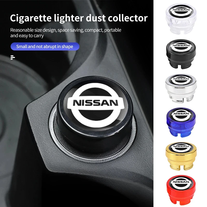 ABS for Nissan Logo Car Plug Cover Cigarette Lighter Dustproof Cap Protective Cover Nismo Qashqai Versa Almera X-Trail Tiida
