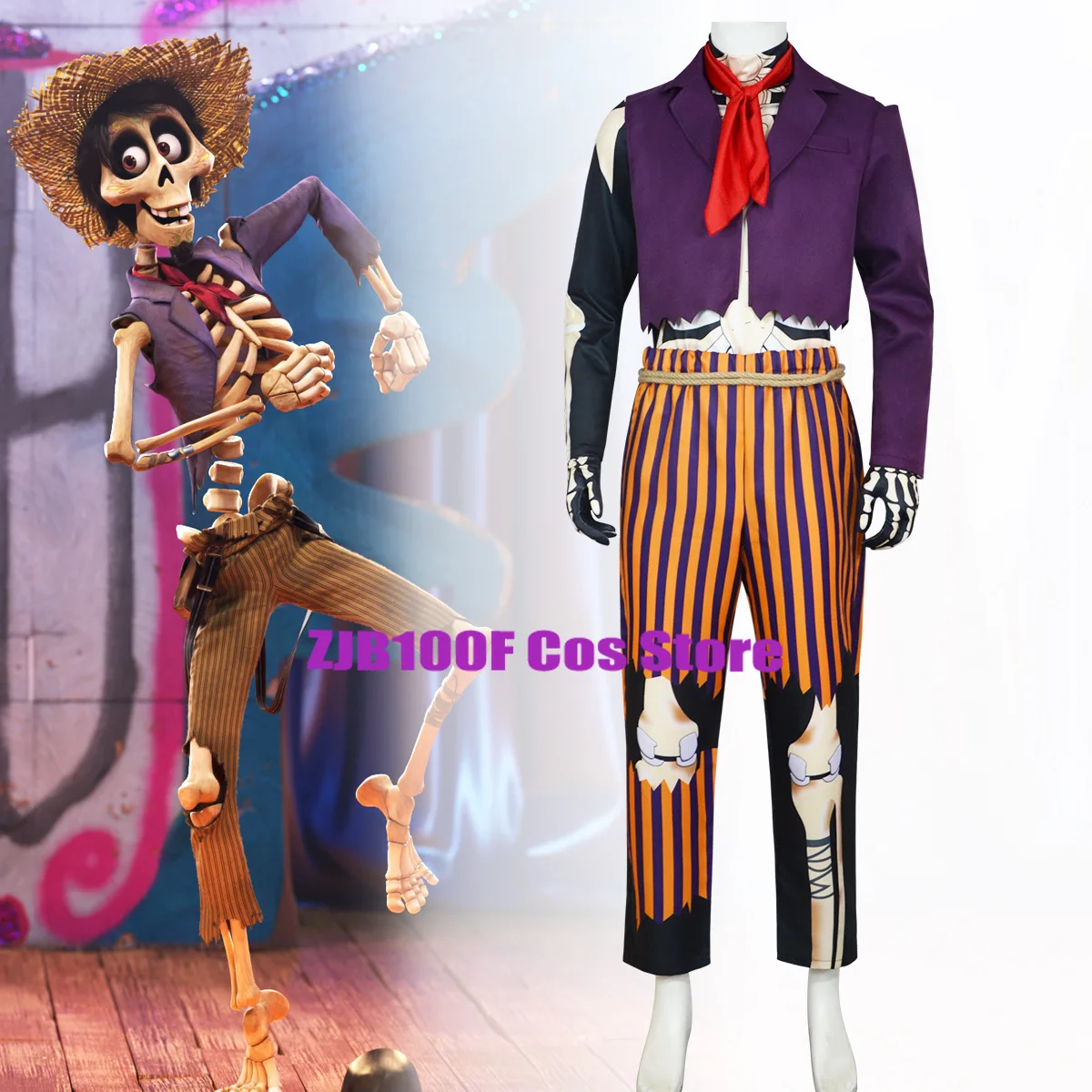 Anime Hector Rivera Cosplay Costume Great-grandfather Outfits Man Halloween Party Clothing for Woman Man