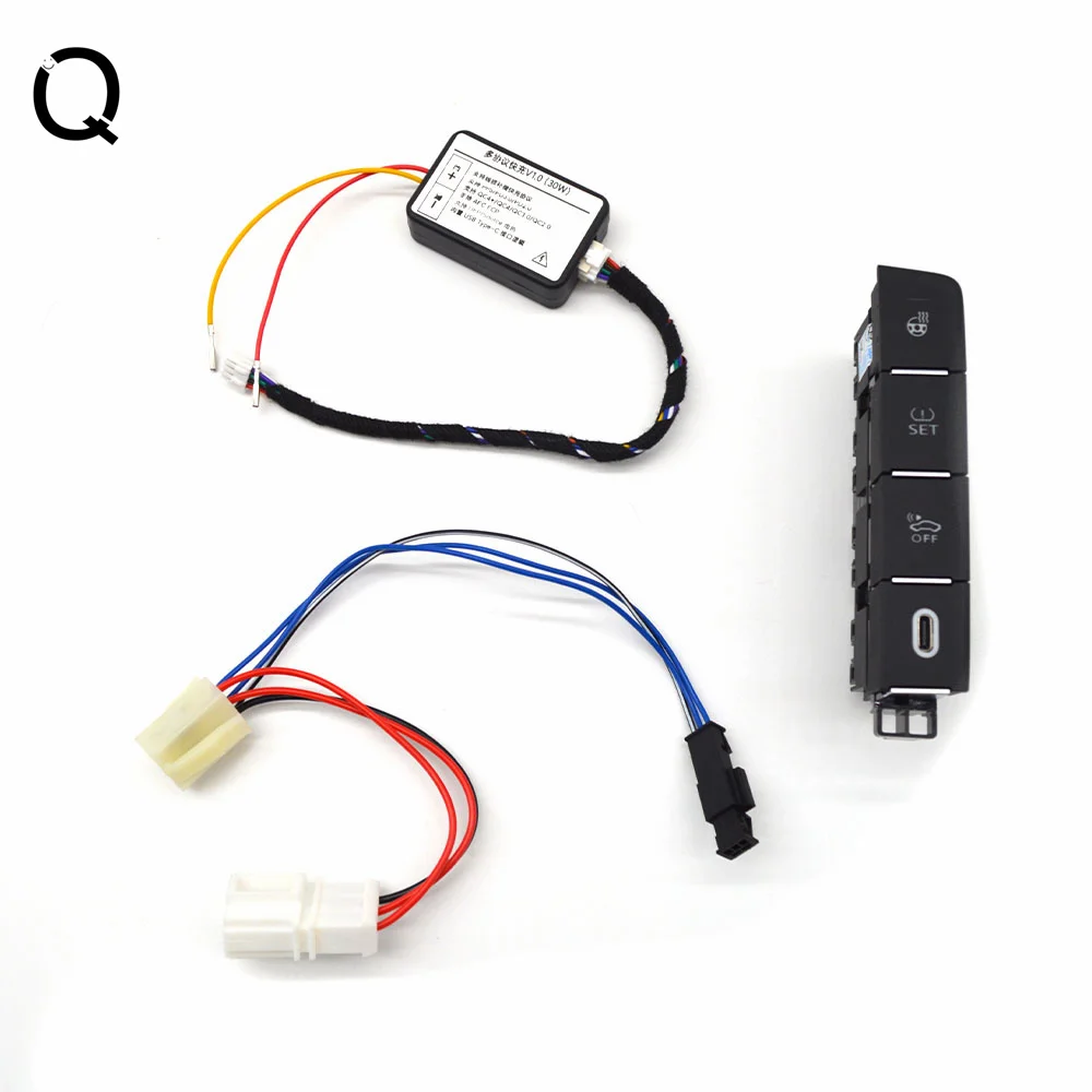 

For VW Passat B8 8.5 iphone 30W USB Charging Interface Switch Full key Steering Wheel Heating Switch