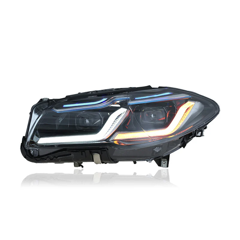 Car LED Head Lamp Assembly For BMW 5 Series F10 F18 2011-2017 LED Daytime Running Light Streamer Turn Signal Indicator Headlight
