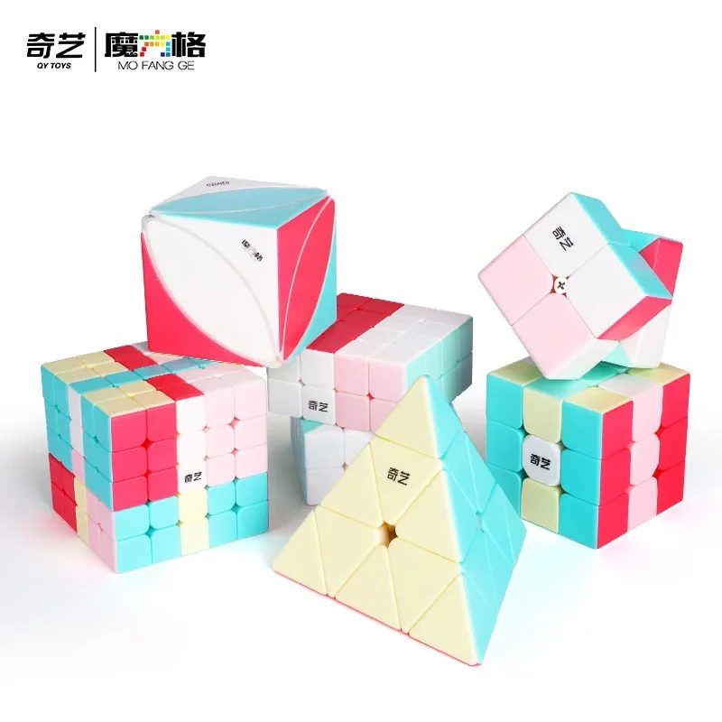 [Picube] QiYi Neon Edition Magic Cube Qidi 2x2 Warriors 3x3 Speed Cube Maple Leaves Lvy Education Toy for Children Fidget Cube