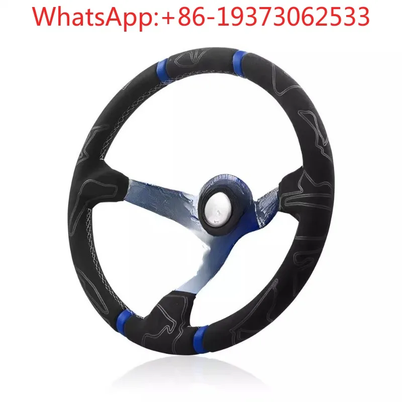 14-Inch Graffiti Car Modified Quick-release Steering Wheel Universal Deep Concave Personalized Racing Steering Wheel