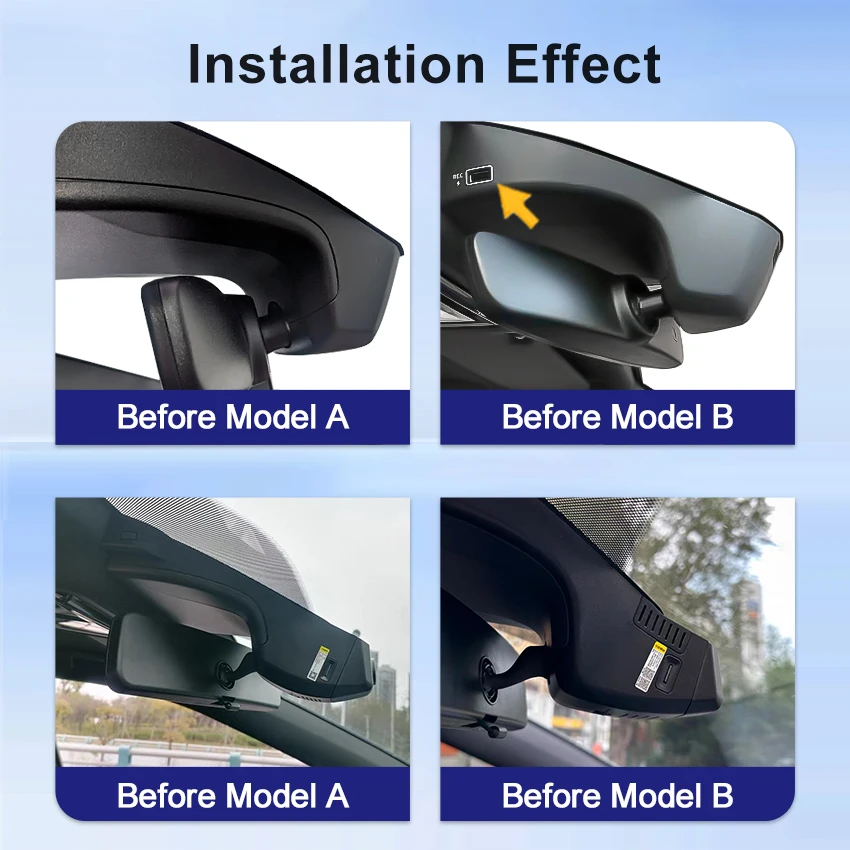 Plug and Play DashCam For Volkswagen VW ID4 ID6 ID5 ID.4 ID.5 ID.6 ID 4 5 6 Dash Cam Camera UHD Car DVR Recorder Easy Install