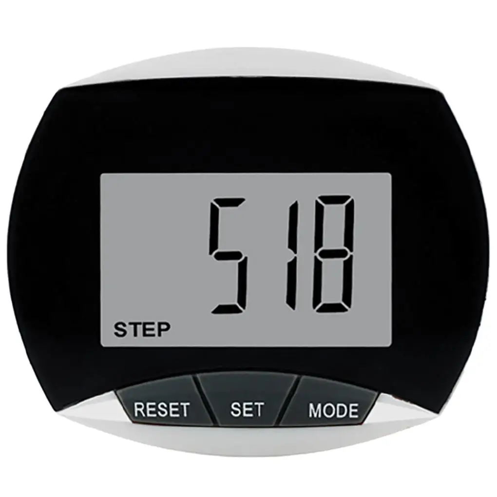 LCD Mini Digital Pedometer Step Counter with Belt Clip Multi-functional Distance Fitting Sports Equipments Walking Jogging Red