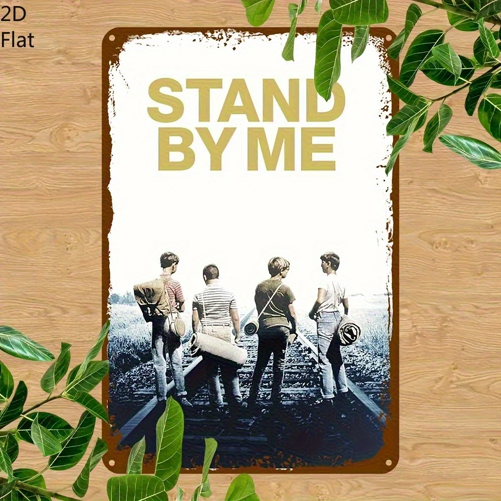 Rely on Me Retro Metal Wall Art- Tin Movie Poster Decoration, Waterproof and Dustproof Home Bar Cafe Bedroom