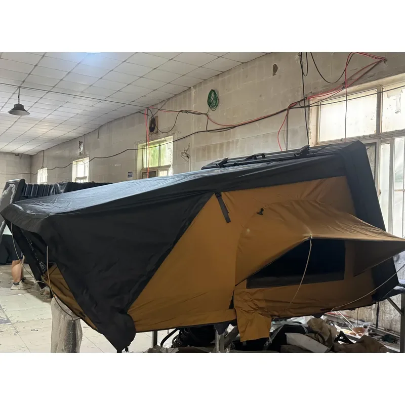 4 Person Aluminum Clamshell Hard Shell Roof Top Tent Car Hardshell Rooftop Tent RTT for 4x4 Offroad Camping