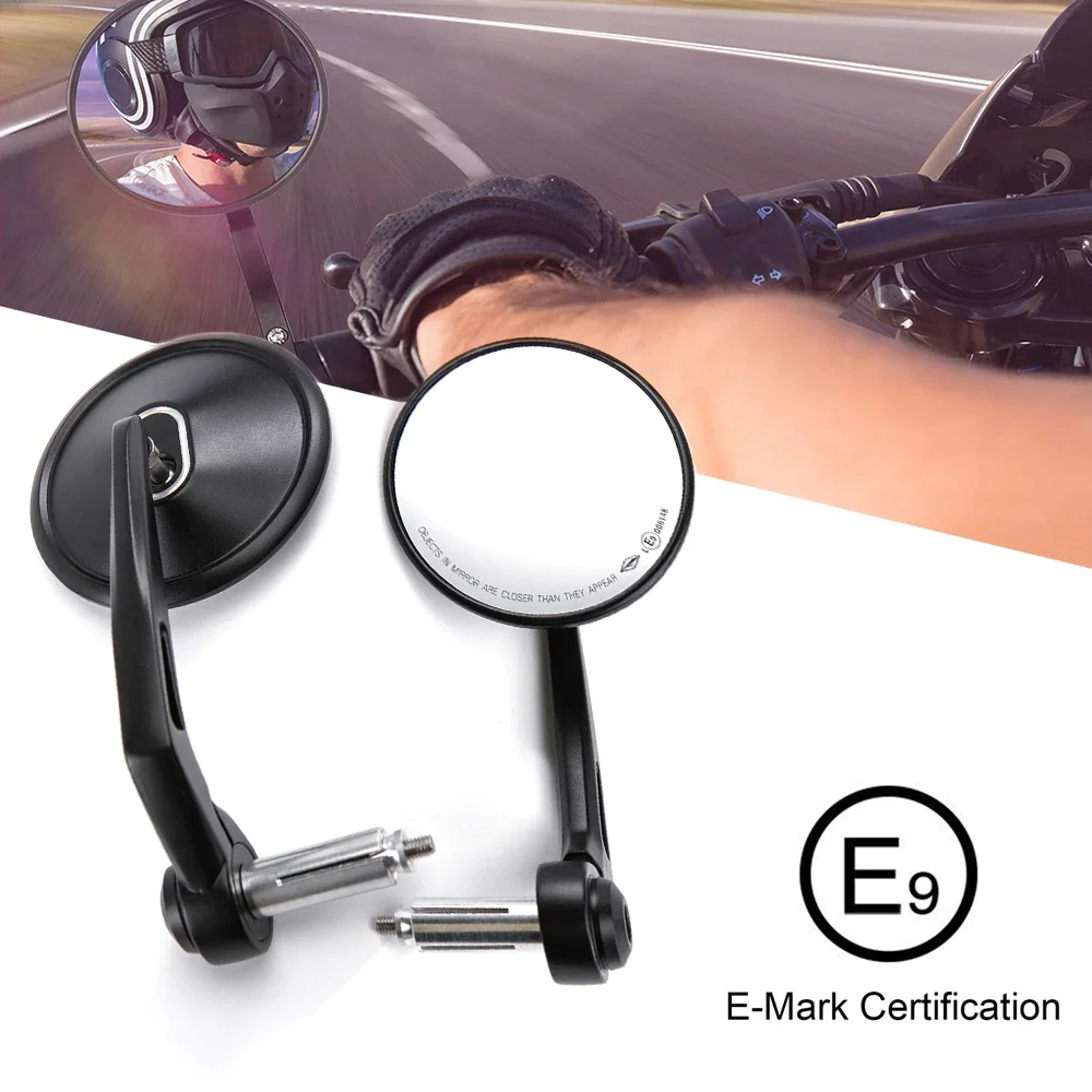 

Motorcycle Bar End Mirrors 7/8" Heavy Duty Rearview Mirror Universal for Honda Scooter Suzuki Yamaha Kawasaki Handlebar Mirror