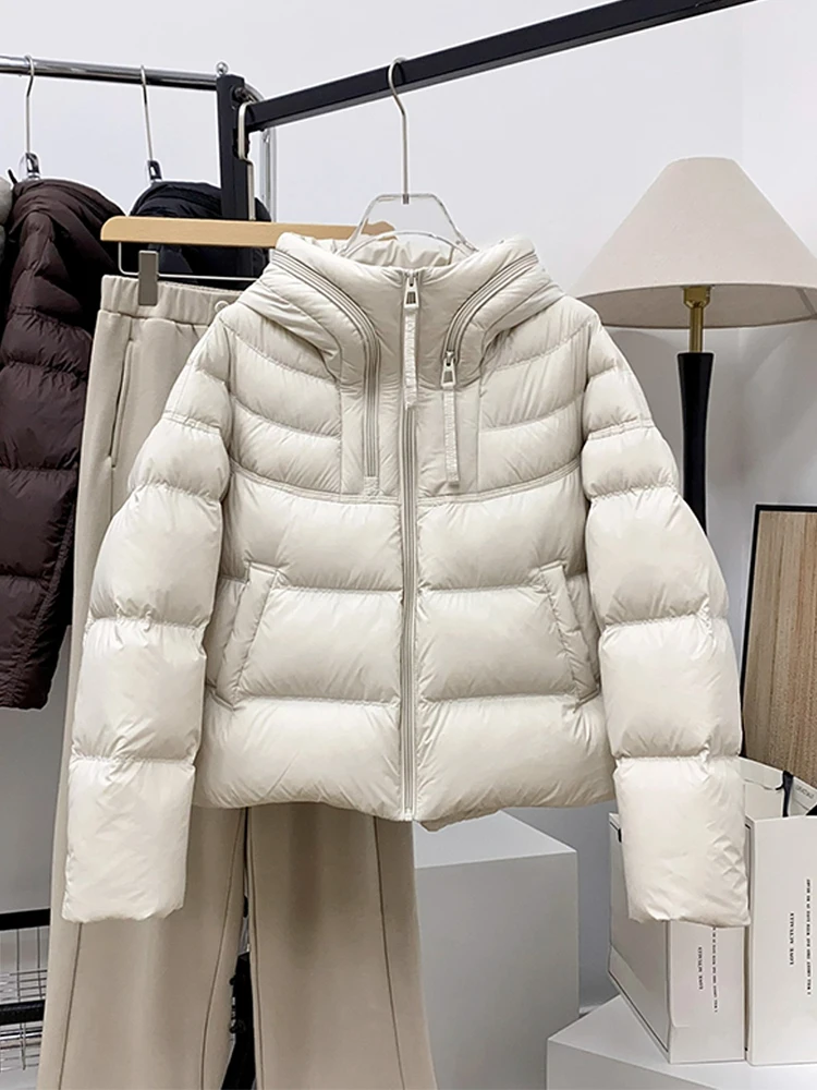 

Новинка! Женская утепленная куртка-пуховик с капюшоном, повседневная, теплая, зимняя, хлопковая, на пуху.