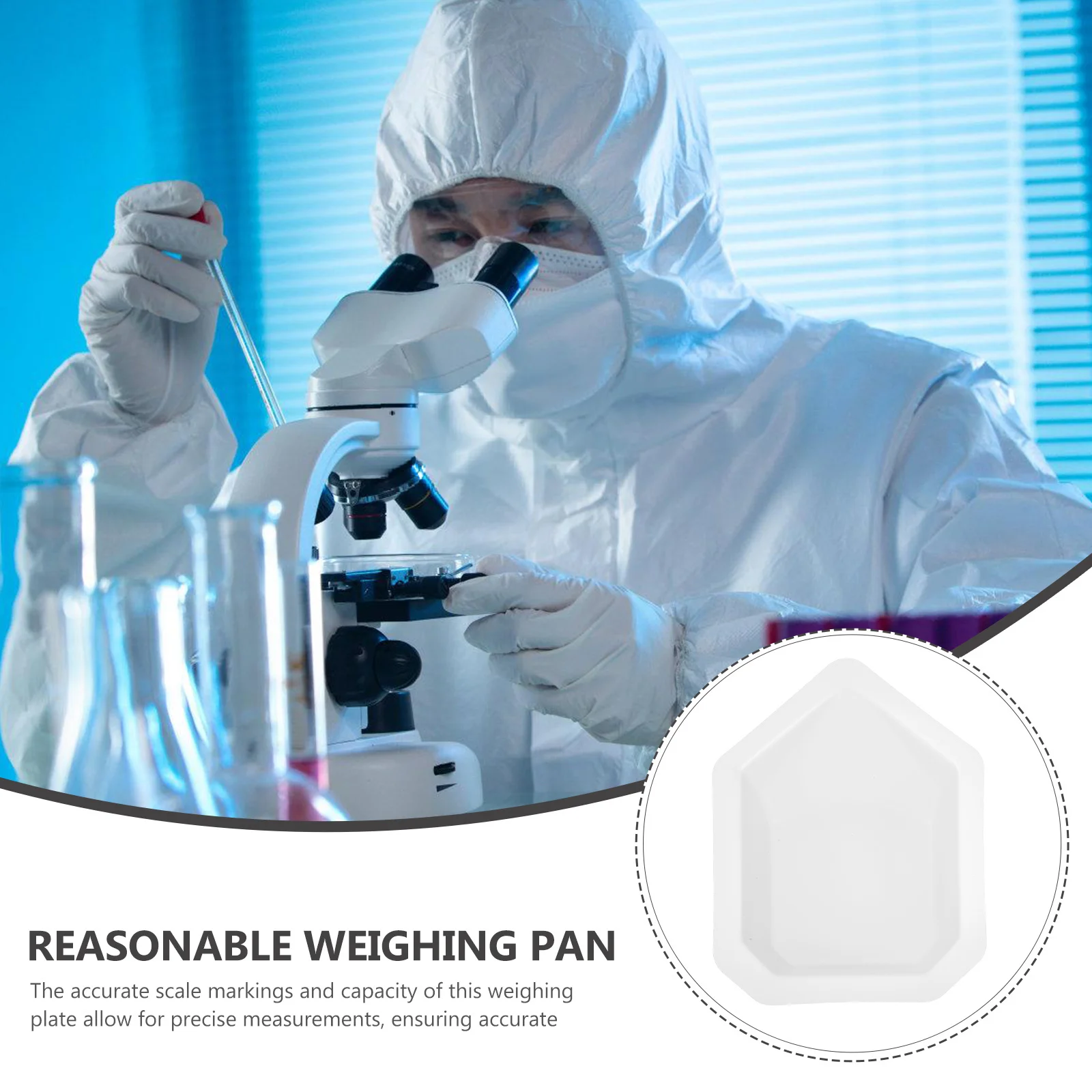 

20pcs Weighing Boats For Powder Reusable Plastic Laboratory Weighing Plates Durable Measuring Tray For Kitchen Lab Use Teaching