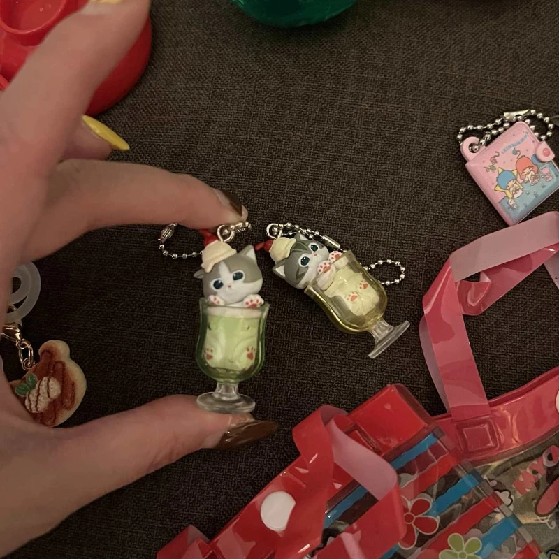 

Mufosand мороженое кошка слепая коробка 5 шт. Kawaii десертный брелок набор милый аниме фигурка Коллекционная подвеска детские игрушки подарок-сюрприз