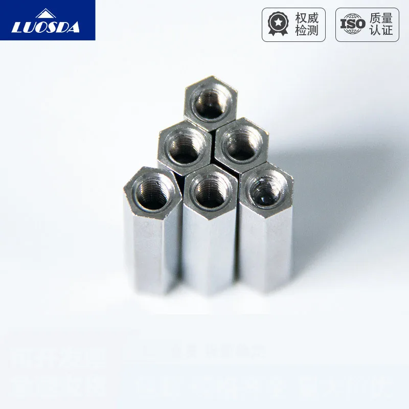 Stainless Steel Hex Double‑End Internal Thread Standoff Spacer Extension Nut Support Stud M3 M4 M5 M6 for PCB Chassis Motherboar