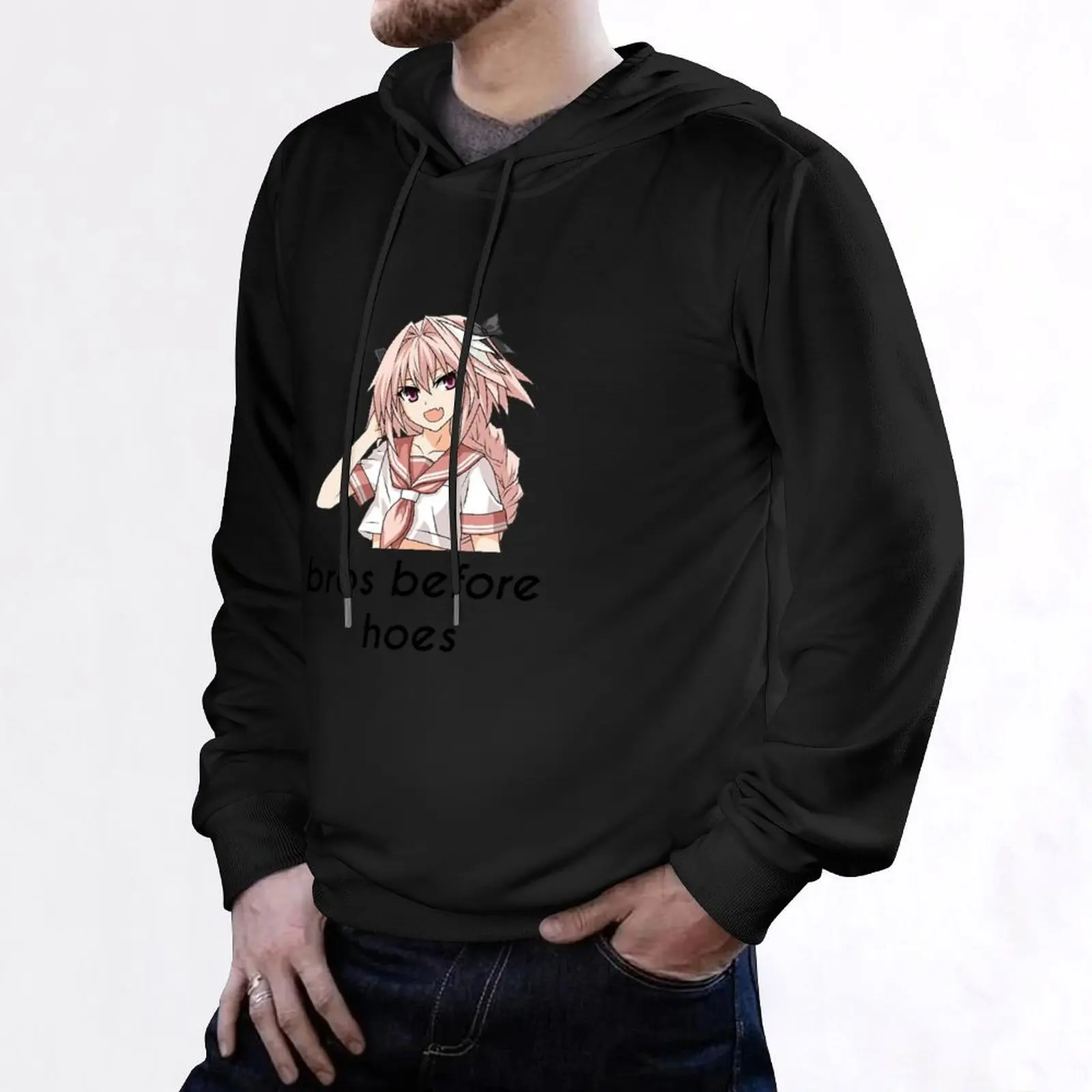 Astolof Bros Before Hoes Trap Meme Hoodie men clothes male clothes autumn men's sweat-shirt set hoodie graphic