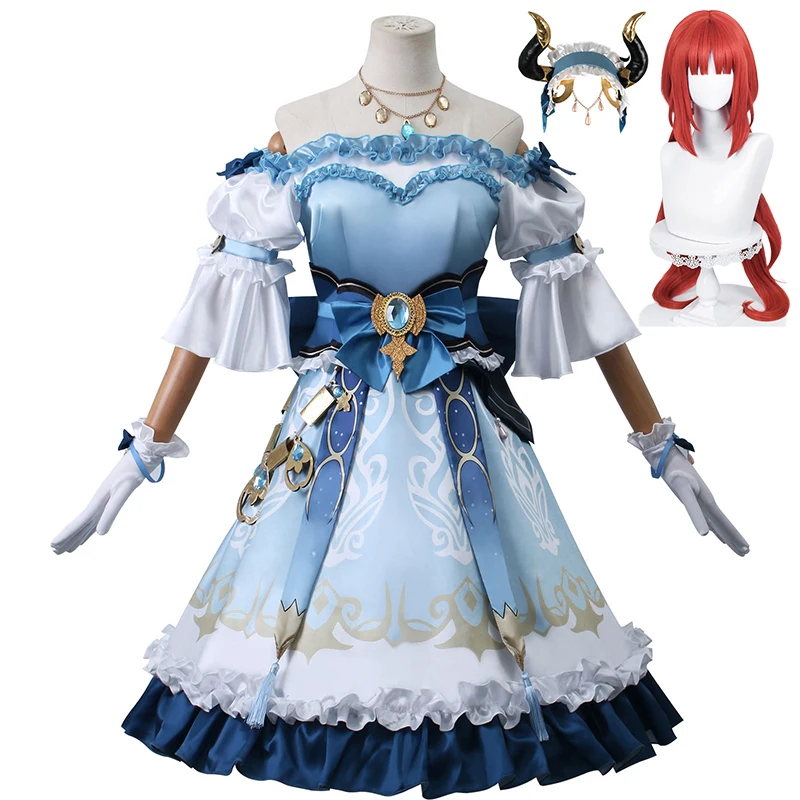 

Nilou Cosplay Genshin Impact Cosplay Costume Wig Women Halloween Carnival Comic-con Party Role Playing Dress Outfits
